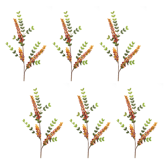 Berry Spray (Set of 6) 32”H Styrofoam