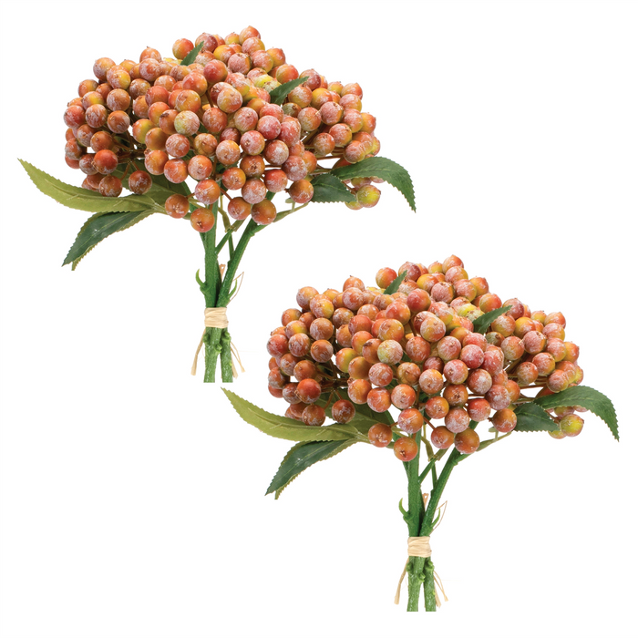 Berry Bundle (Set of 2) 11.5”H Styrofoam/Polyester