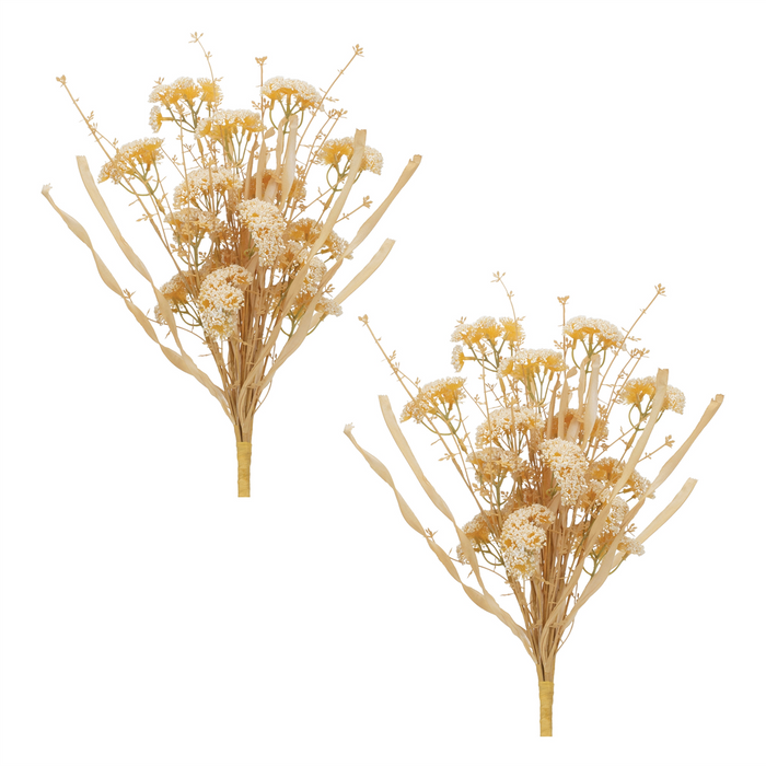 Floral Bush (Set of 2) 19”H Plastic