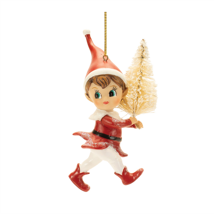 Santa's Jolly Elf Ornament (Set of 12)