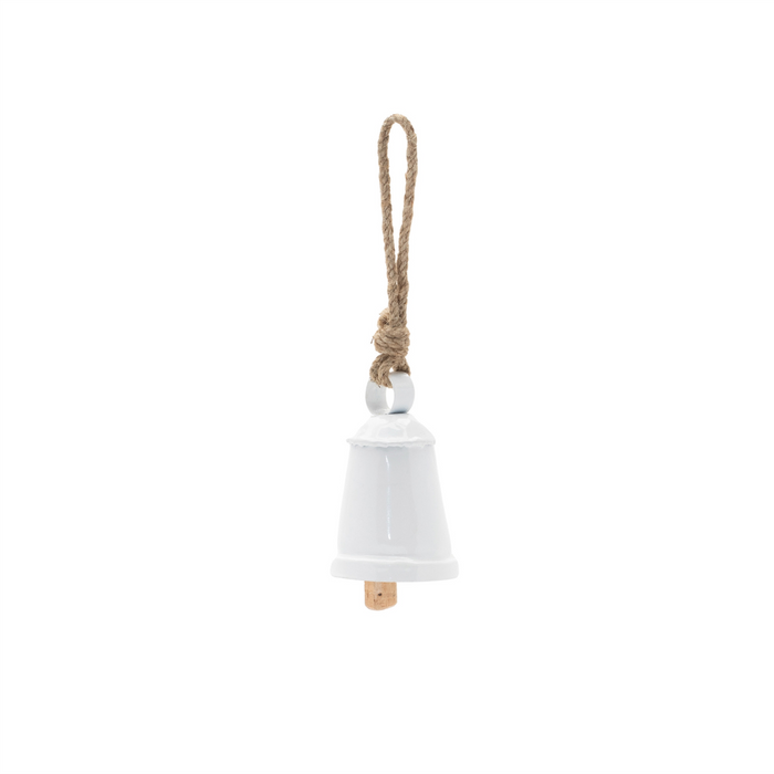Rustic Metal Bell Ornament (Set of 8)