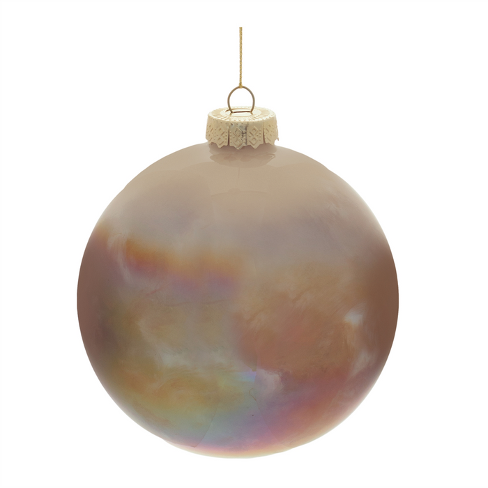 Iridescent Glass Ball Ornament (Set of 4)