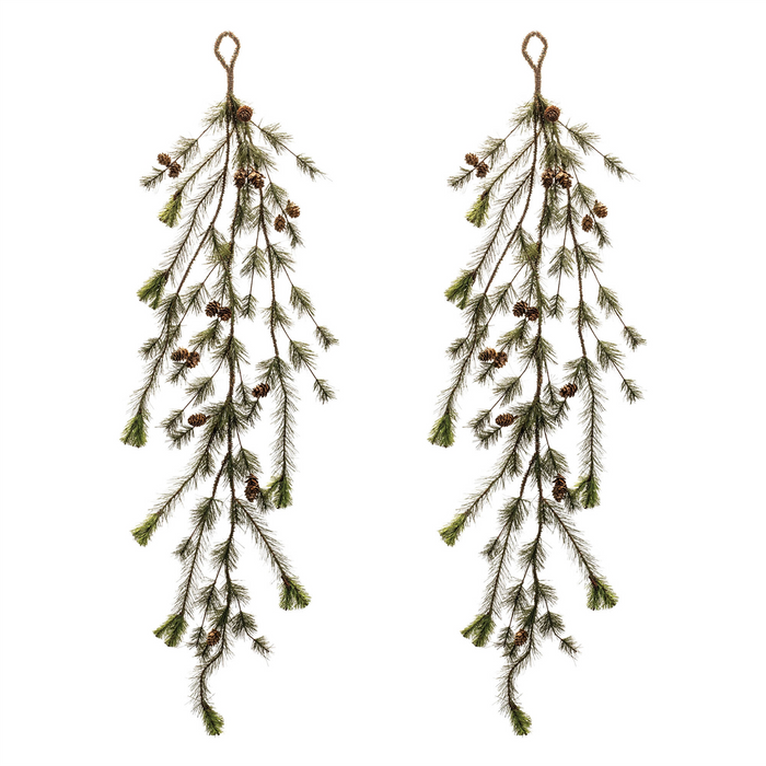 Pine Garland (Set of 2) 50”L PVC