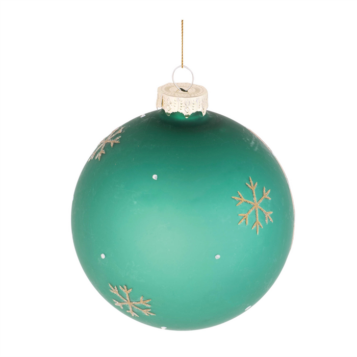 Beaded Pine Tree Ball Ornament (Set of 6)