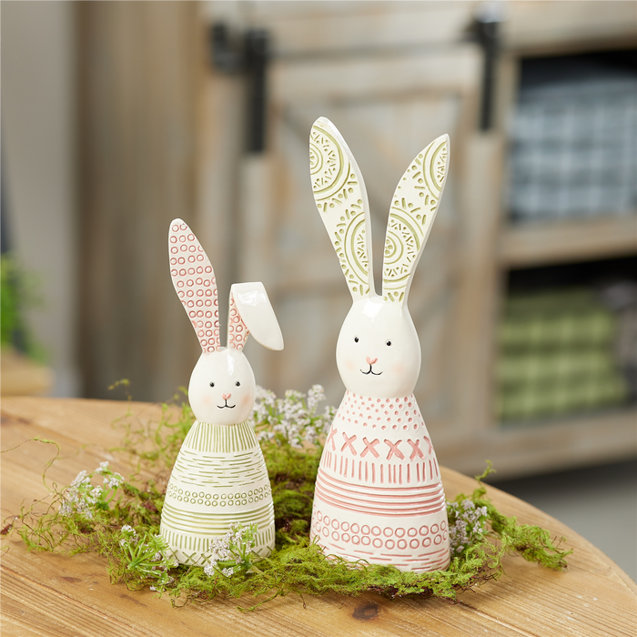 Bunny (Set of 4) 7"H, 9"H Resin
