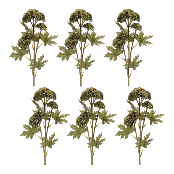 Sedum Spray (Set of 6) 28.5”H Plastic/Polyester