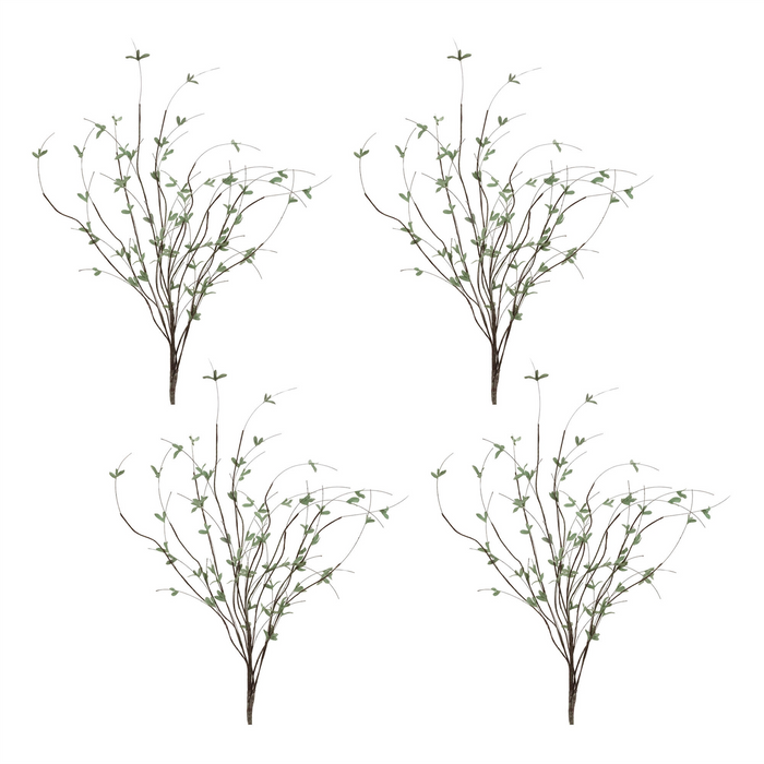 Mini Leaf Branch (Set of 4) 46”H Plastic