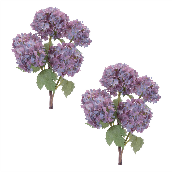 Hydrangea Spray (Set of 2) 11.5”H Polyester