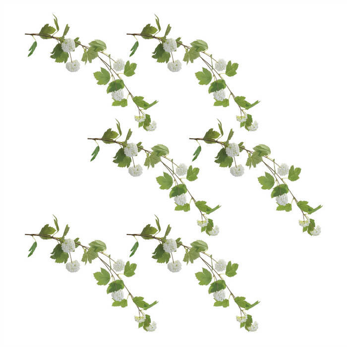 Snowball Branch (Set of 6) 40”H Fabric