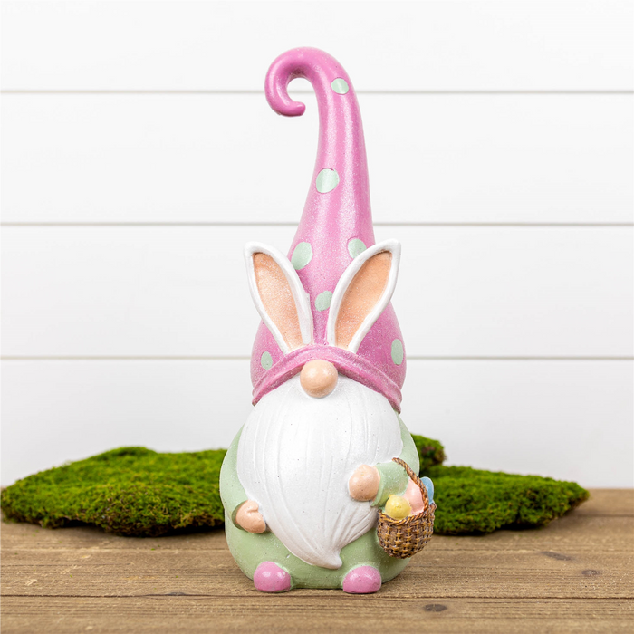 Gnome w/Basket 13”H Resin