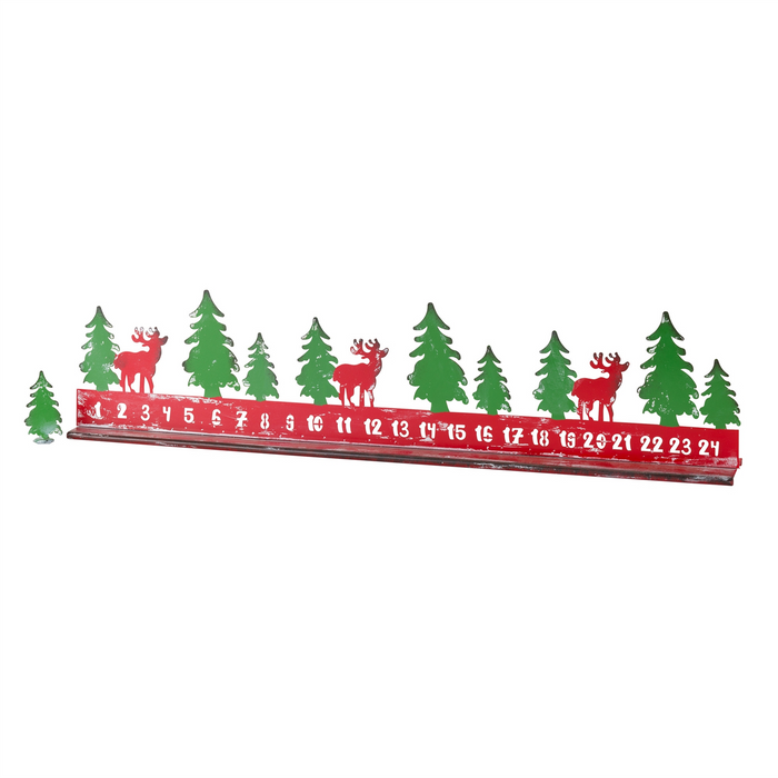 Christmas Countdown 23.5"L x 5.5"H (Set of 2) Metal