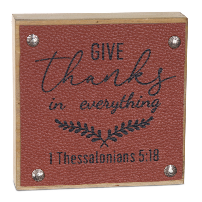 Give Thanks Harvest Sign (Set of 6)