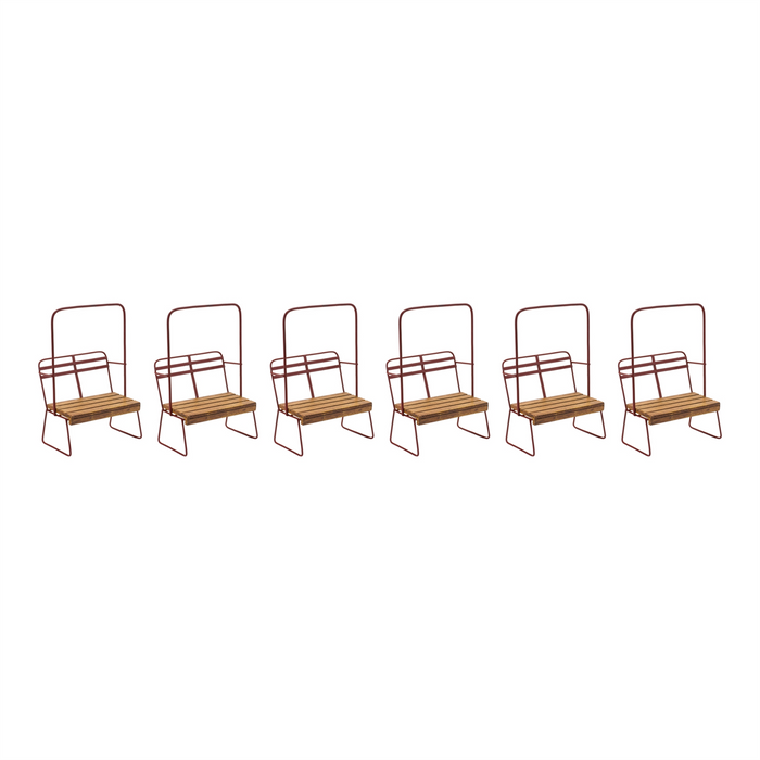 Vintage Ski Chair Lift Ornament (Set of 6)
