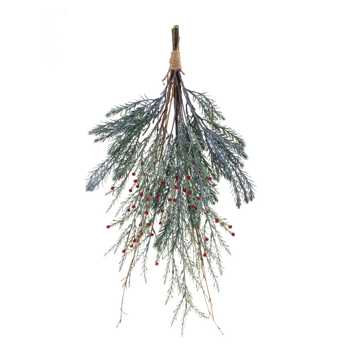 Mixed Pine Berry Swag 23.25"H