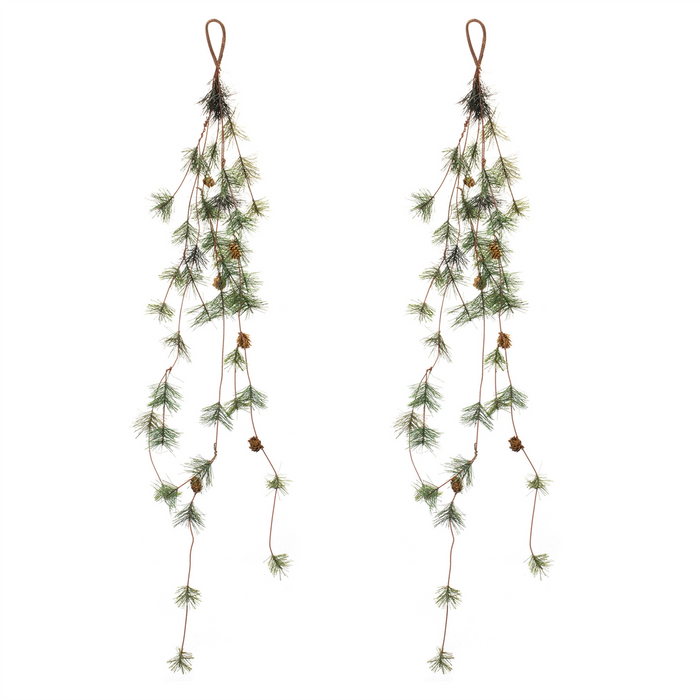 Pine Garland (Set of 2) 45”L PVC