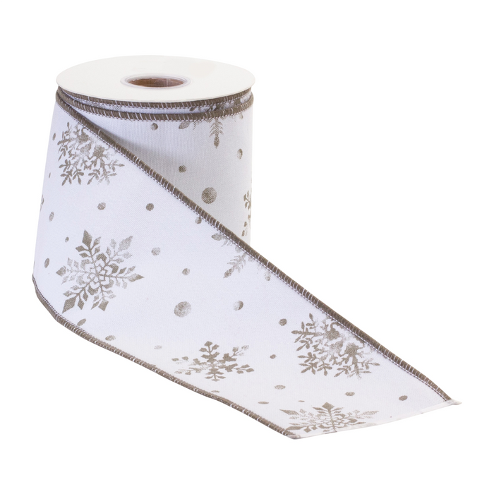 Metallic Snowflake Ribbon (Set of 2)