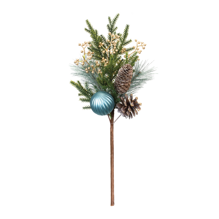 Pine Spray w/Ornament (Set of 2)