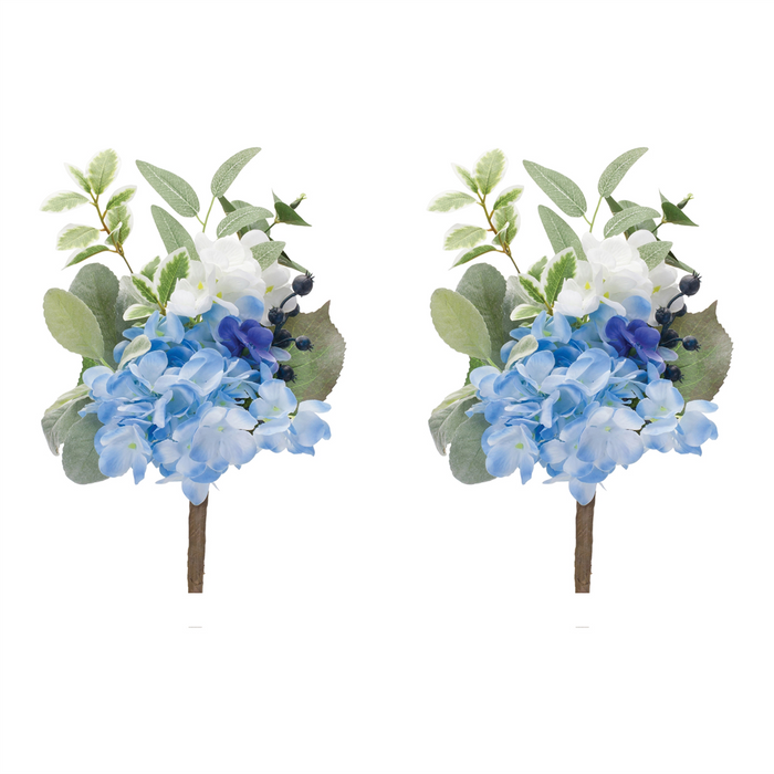 Mixed Floral Pick (Set of 2) 14.5”H Polyester