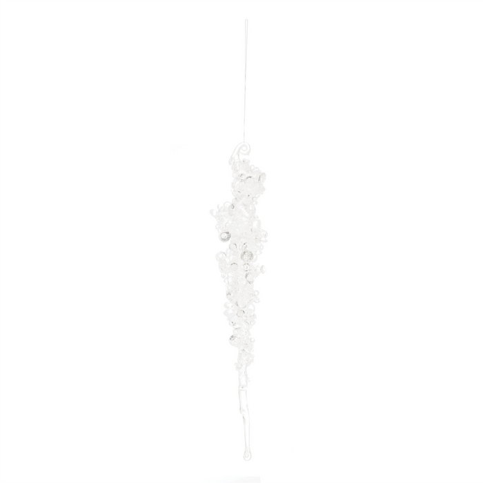 Icicle Ornament (Set of 24) 10”H Plastic