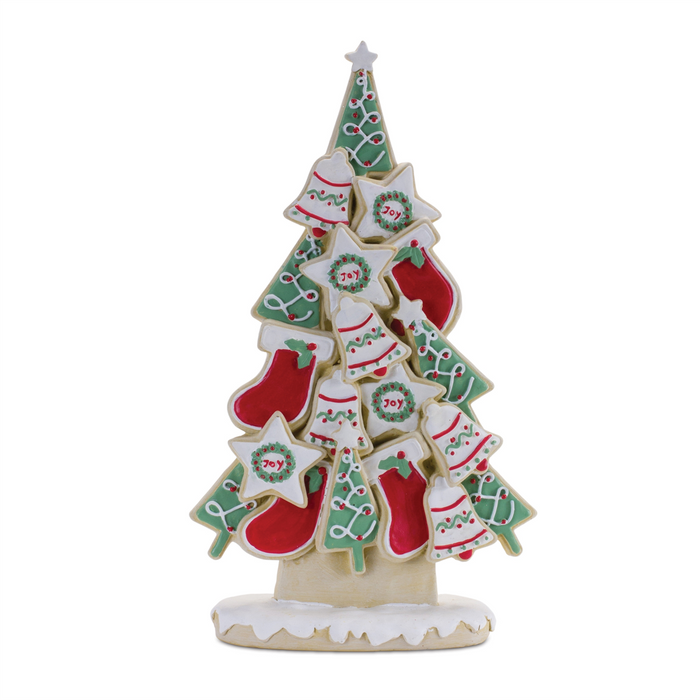 Frosted Christmas Cookie Pine Tree (Set of 2)