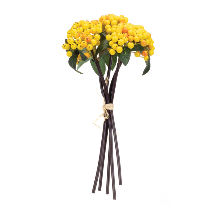 Berry Bundle (Set of 2) 11”H Styrofoam/Polyester/Plastic