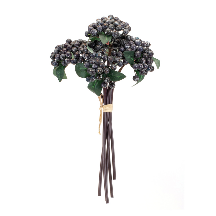 Berry Bundle (Set of 2) 11”H Styrofoam/Polyester/Plastic