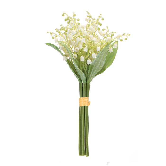 Lily of the Valley Bundle (Set of 4) 11.5"H Polyester/Plastic