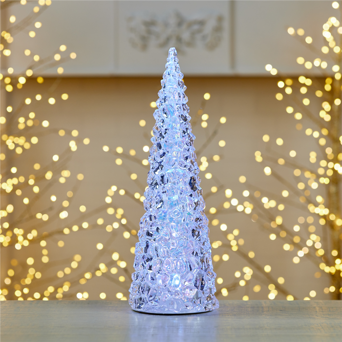 Iridescent LED Pine Tree 17.5"H