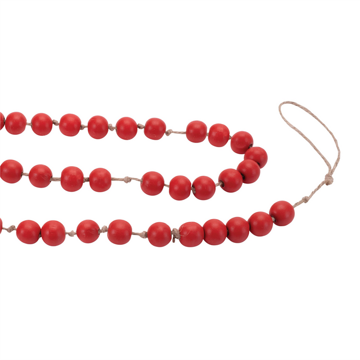 Wood Beaded String Garland (Set of 2)