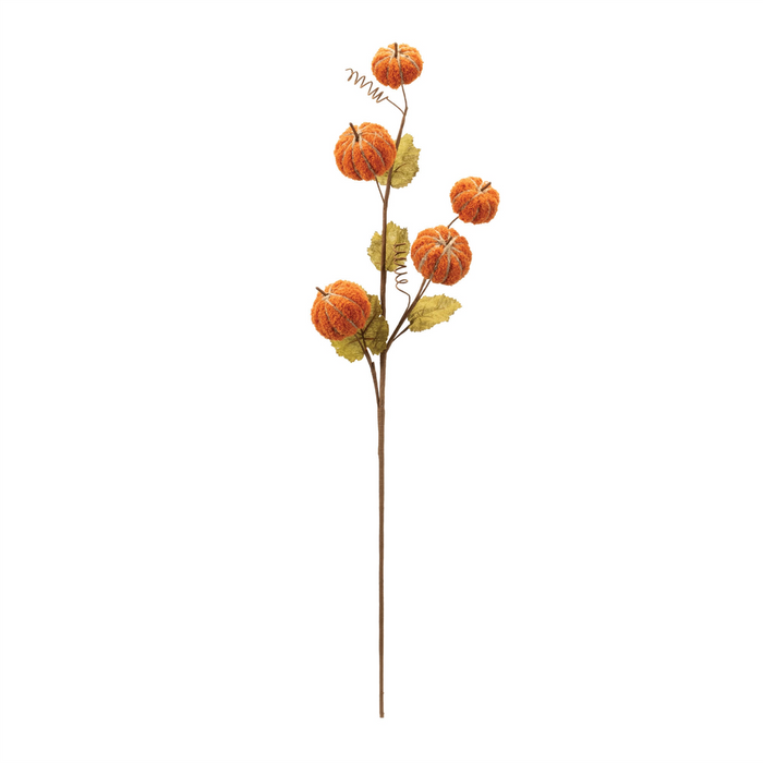 Plush Fall Pumpkin Spray (Set of 2)