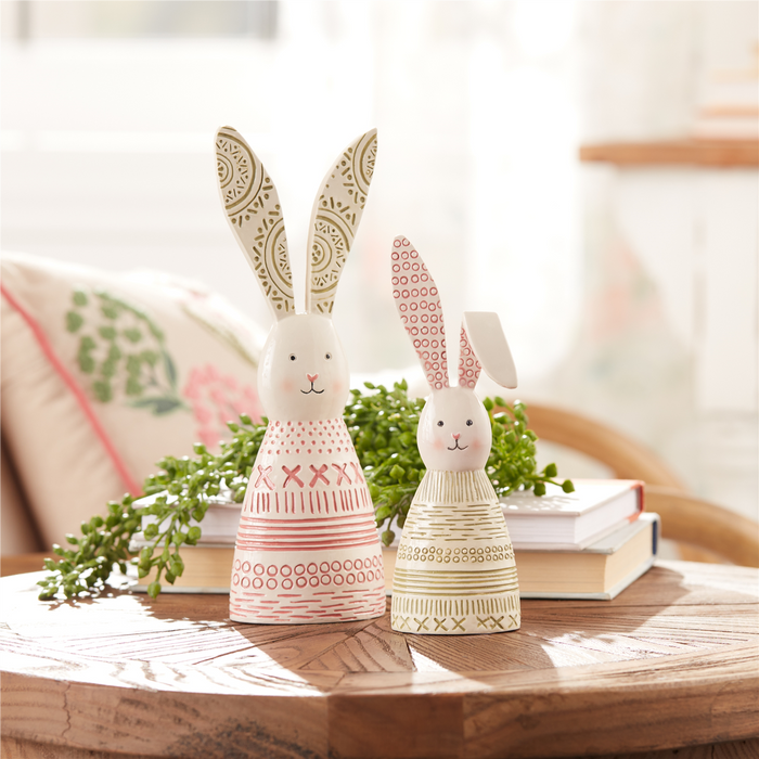 Bunny (Set of 4) 7"H, 9"H Resin