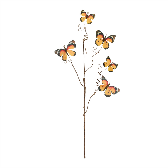 Butterfly Spray (Set of 4) 28”H Polyester
