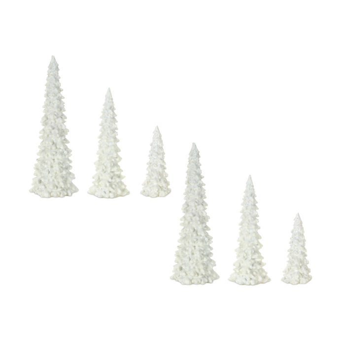 Off-White Tabletop Holiday Tree (Set of 6)
