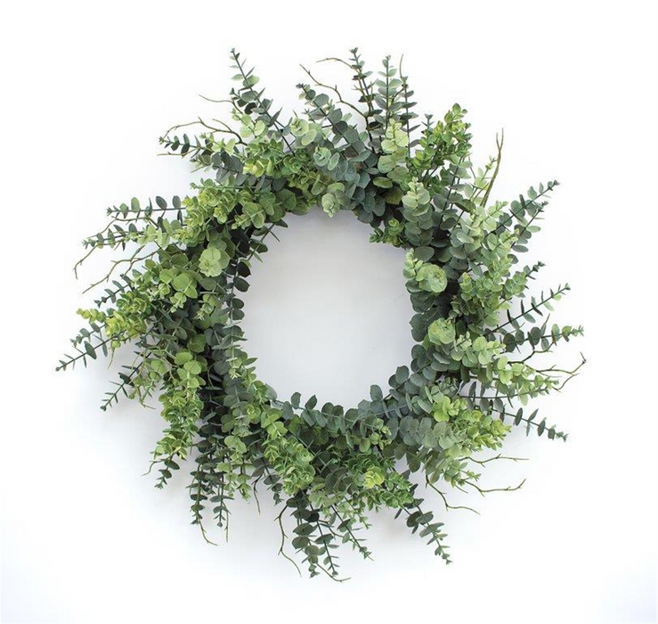 Eucalyptus Wreath 29”D Plastic