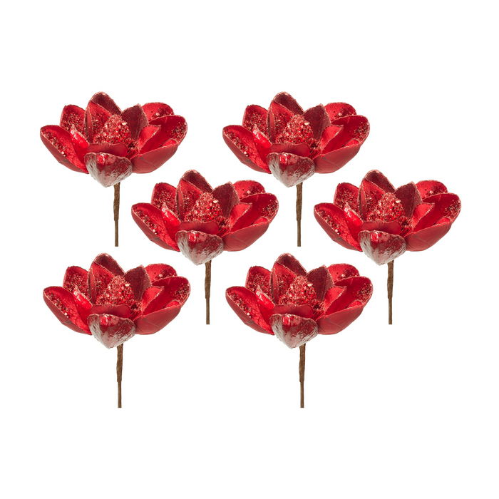 Magnolia Stem (Set of 6) 29”H Velvet