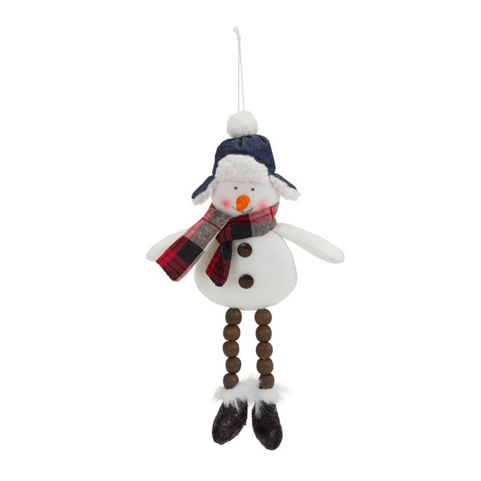 Snowman Ornament (Set of 6) 10”H Polyester