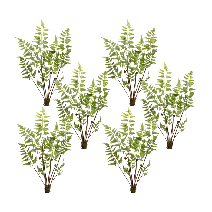 Fern Bundle (Set of 6) 37”H Polyester