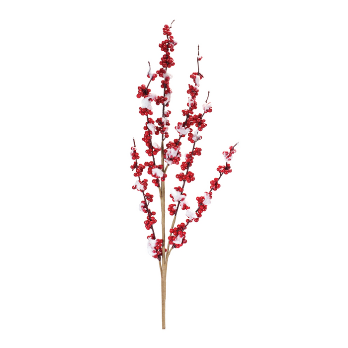 Snowy Berry Spray (Set of 12) 34”H Foam
