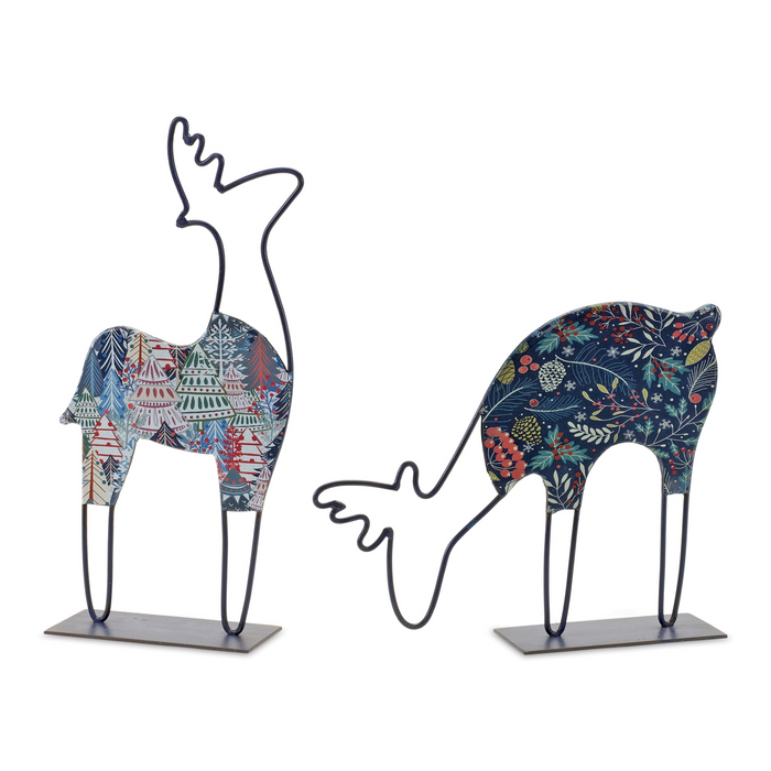Metal Deer Tabletop Decor (Set of 2)