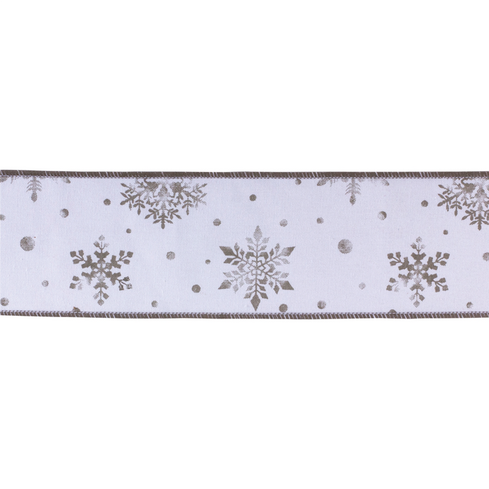 Metallic Snowflake Ribbon (Set of 2)