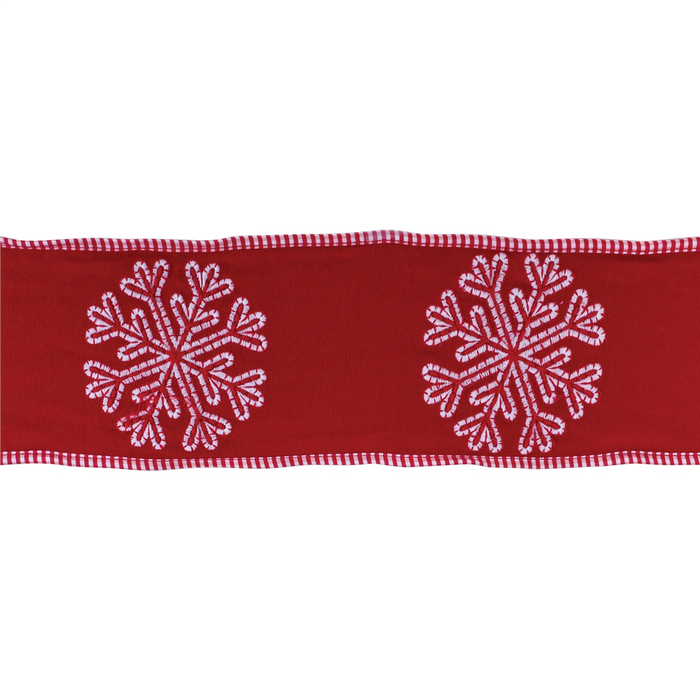 Snowflake Outline Ribbon 4" x 5 yds.