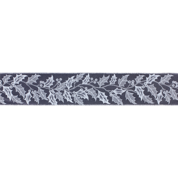 Holly Leaf Holiday Ribbon (Set of 2)