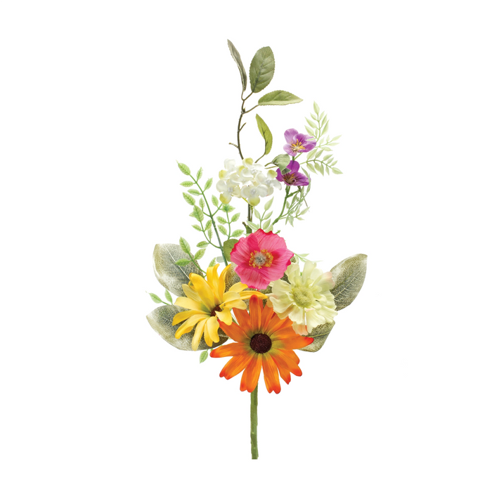 Mixed Spring Spray (Set of 2) 19”H Polyester