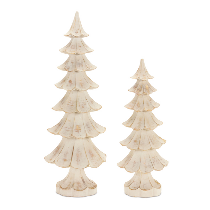 Tree (Set of 2) 11"H, 14.5"H Resin