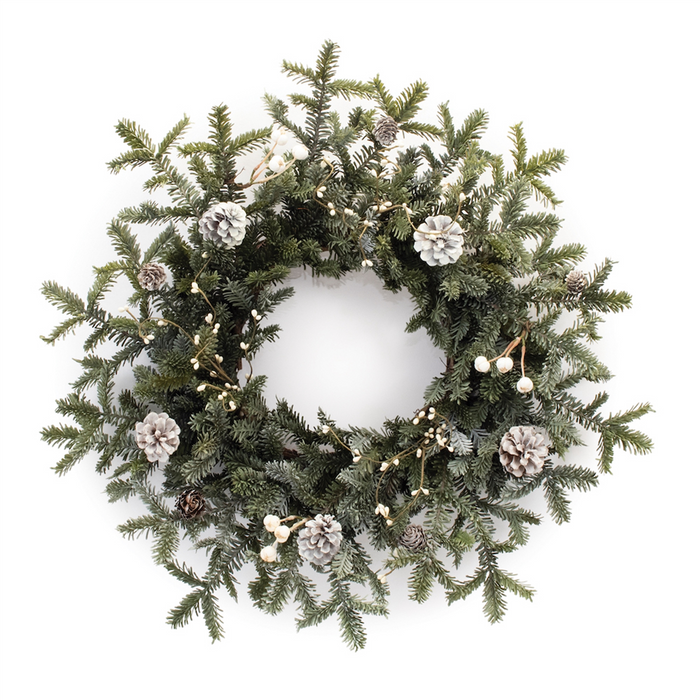 Pine Wreath 27”D Plastic