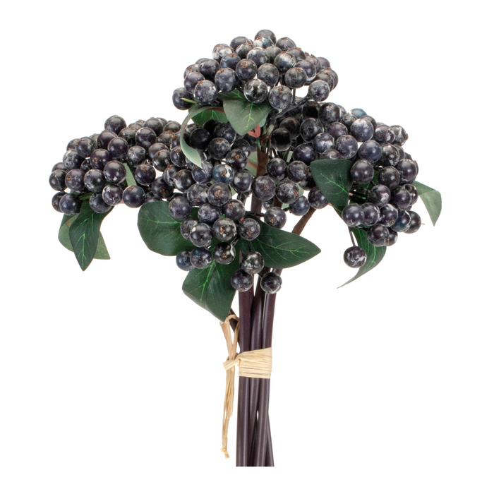 Berry Bundle (Set of 2) 11”H Styrofoam/Polyester/Plastic