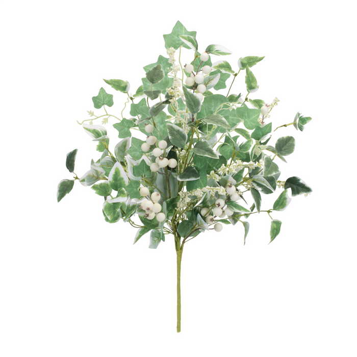 Mixed Foliage and Berry Bush (Set of 2) 20”H Polyester