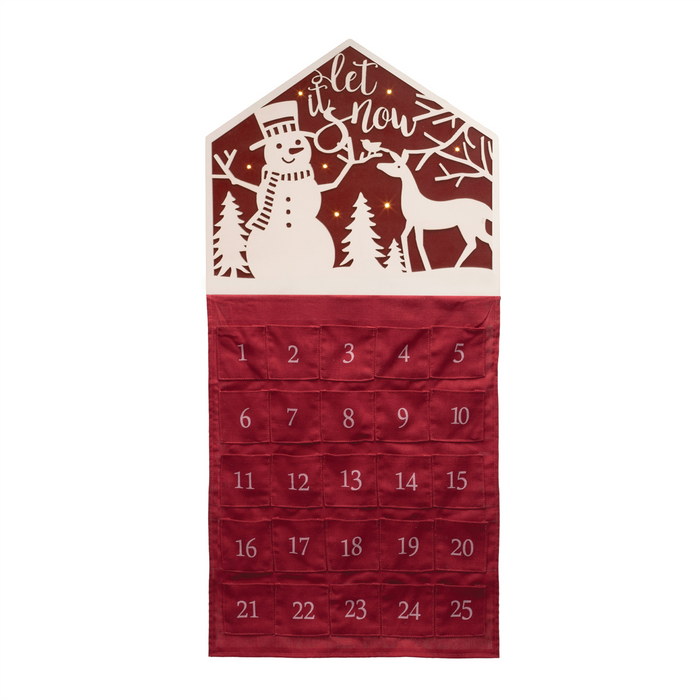 Let it Snow Christmas Countdown 35"H