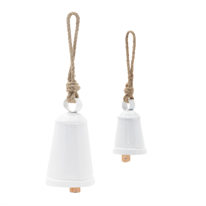 Rustic Metal Bell Ornament (Set of 8)