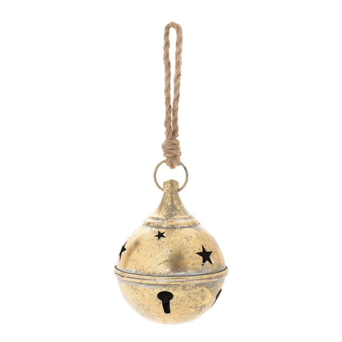 Distressed Metal Bell Ornament (Set of 4)